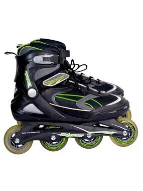 Bladerunner Advantage Pro XT Inline Skates Mens Size 11 Black Lime Green ABEC 7